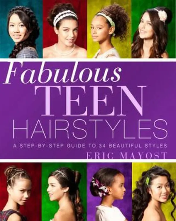 USED Book - Fabulous Teen Hairstyles: A Step-by-Step Guide to 34 Beautiful Styles by Eric Mayost (Paperback) - english