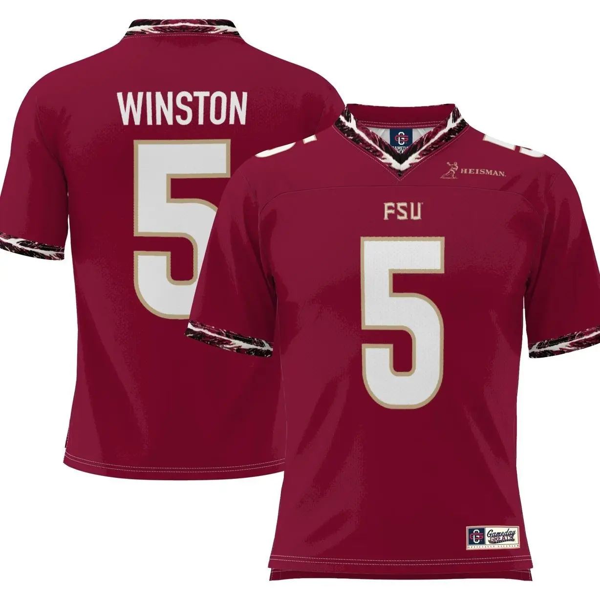 Jameis Winston Florida State Seminoles GameDay Greats  Heisman Football Jersey – Garnet