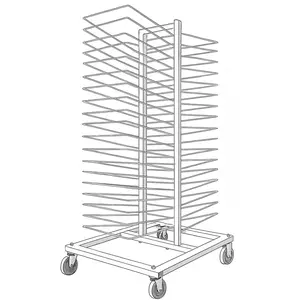 Professional 50-Shelf Drying Rack Steel