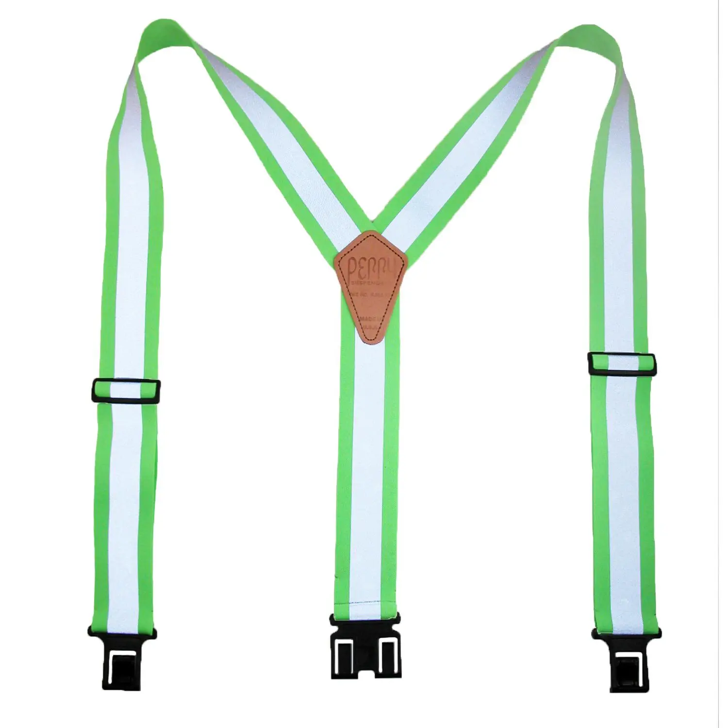 Perry Suspenders Big & Tall Elastic Hook End Reflective Suspenders, Big And Tall Suspenders