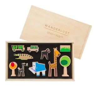Wanderlust Safari Themed Blocks - Eco-Friendly Adventure Playset