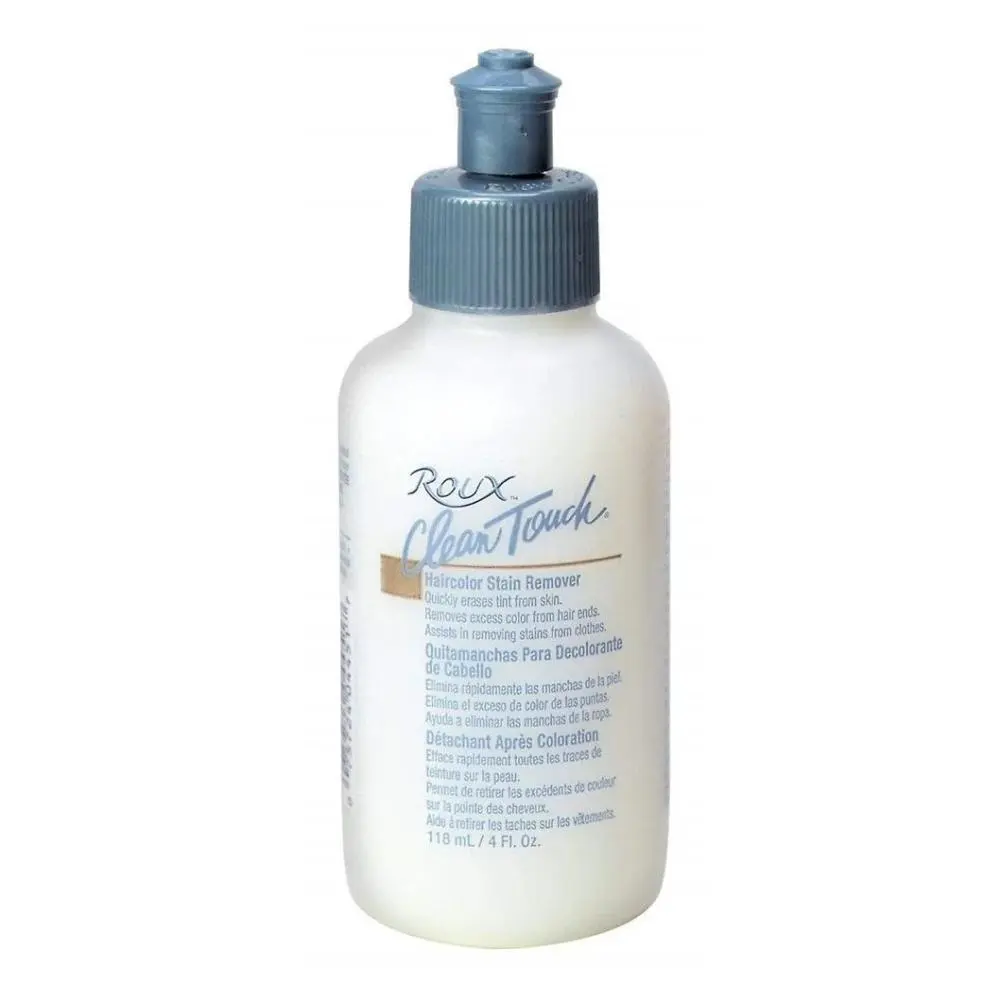 Roux Hair Color Stain Remover - 4oz Liquid Cleanser, Gentle Salon-Safe Color Removers for Fast Stain Removal (Beauty & Personal Care, Haircare Product)