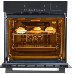 24 Inch Single Wall Oven. Built-In Electric Convection Oven with 3 Cooking Functions. 3000W Built-In Wall Oven with 25 Cu.Ft. Capacity. Touch Control. Timer. ETL certified