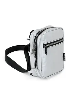 Reflective Silver Crossbody Sling Bag