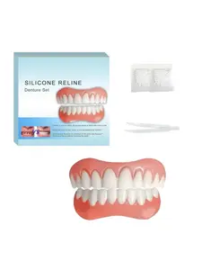 Instantsmile Realistic Teeth Veneers, Smile Fake Teeth Shape Universal Tooth Defect Repair, Dental Veneer Set for Perfect Look, Plastic