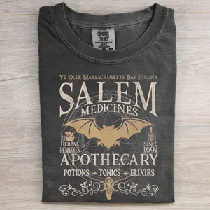 Comfort Colors Salem Apothecary Halloween Vintage T-shirt