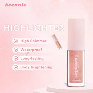 KEENNIE Glowluxe Sparkling Liquid Highlighter - Waterproof, Long-lasting Radiant Glow for Cheeks and Body!