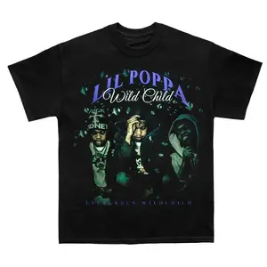 Lil Poppa Rap Inspired Street Style Unisex T-Shirt – Casual Graphic Tee, Urban Hip Hop Streetwear Cotton Shirt