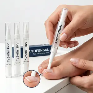 Strength Nail Renewal Pen - Restores Clarity for Discolored, Thick & Damaged Nails - Easy Brush Applicator
