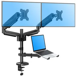 MOUNTUP 13"-27" Dual Monitors and 10"-17" Laptop Mount for Desk, MU4005