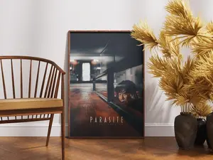 Parasite Movie Poster, Film Poster, Wall Art, Retro Vintage Poster
