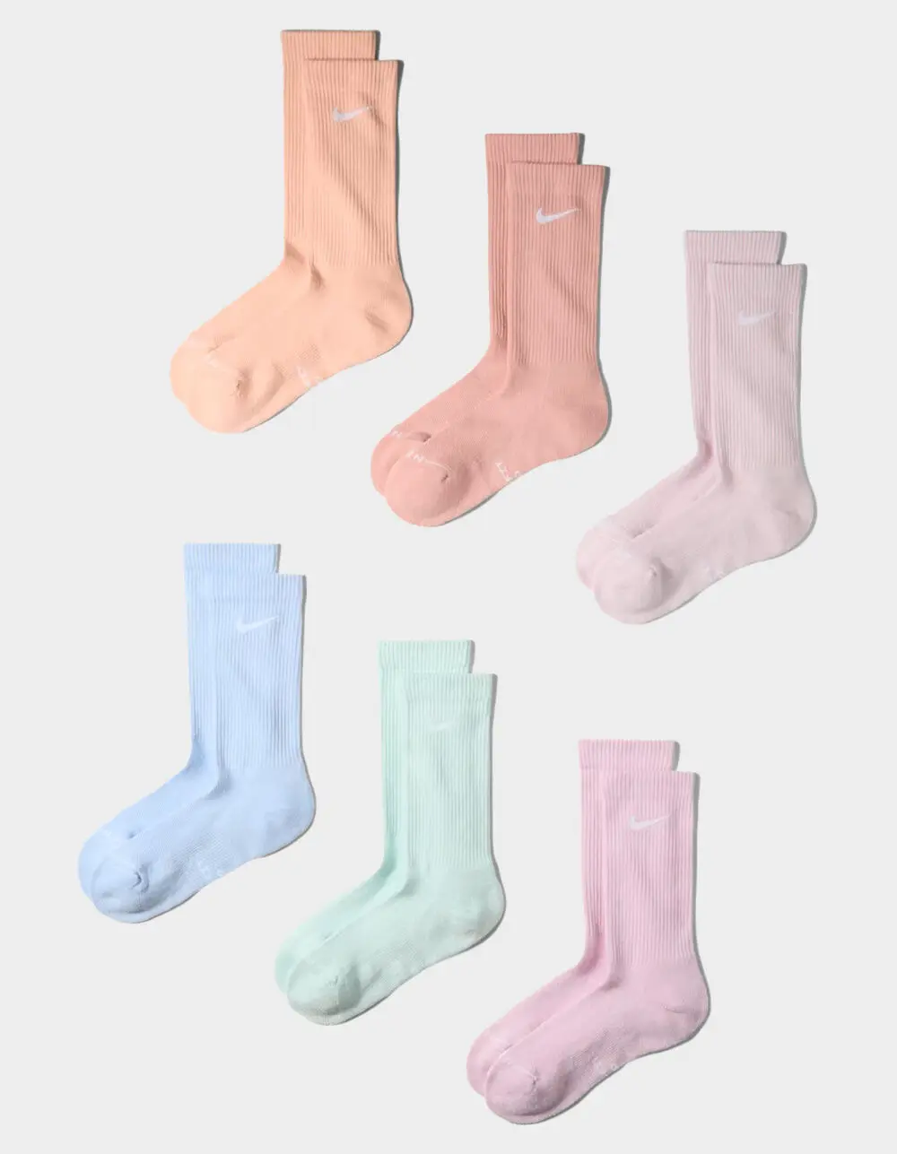 NIKE  Mens Everyday Elevated 6 Pack Crew Socks
