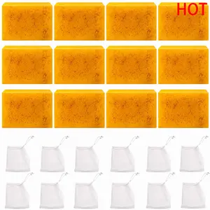 Turmeric Kojic Acid Soap Bar for Face & Body, Brightening Cleansing Soap, Moisturizing Nourishing Bath Soap, Daily Skincare Body Care, Natural Extract Beauty Bar #Summervibes
