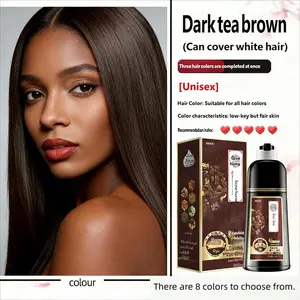 Bubble Hair Dye No Mixing, 20-Minute Coloring, Non-Head Scalp Stain, Covers Grey Hair, Large Capacity 500ML, Recyclable Liquid Form, Scented Fragrance