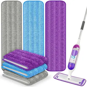 6 Pack Reusable Mop Pads Compatible with Swiffer PowerMop(Excluding Mop),Power Mop Refills Wet Pads Replacement Machine Washable Thicken Microfiber Mop Pads for Hardwood Floor,Hand Tools Kits,Summervibes