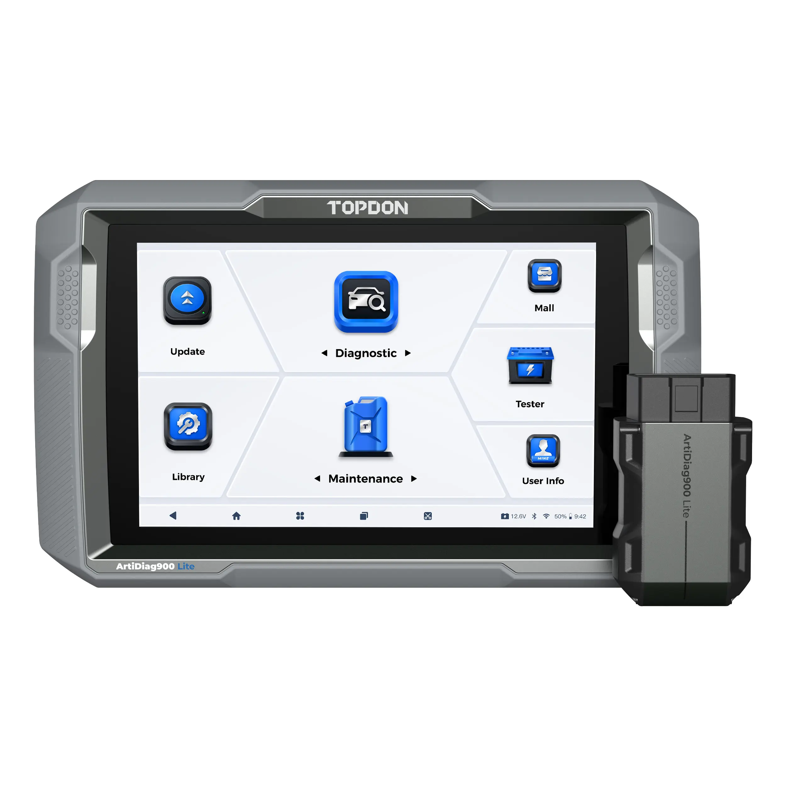 TOPDON ArtiDiag900 Lite Bi-directional Scan Tool, Automotive Diagnostic Tool for Full System, Scanner for Car with Active Test, FCA AutoAuth, Wireless OBD2 Scanner Diagnostic Tool for All Vehicles