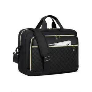 Solid Color Laptop Briefcase Up To Fit 17.3 Inch Laptop, Waterproof Computer Bag, Professional Laptop Case for Business Work, Laptop Bag for Women