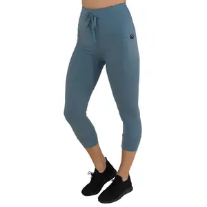 CVG Omni Leggings Sage Slate - Nylon, Spandex, Drawstring, Cuffed Detailing, Pockets, Womenswear, Fit