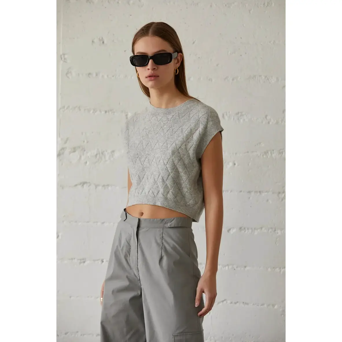 Cropped Cashmere Sweater Cropped Cashmere Sweater