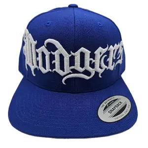 Customize name 11 letters max, color thread of your choice Royal Yupoong Classics Flat Bill Snapback Hat - 6089M