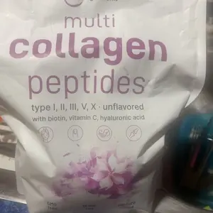 Product Review of Micro Ingredients Multi Collagen Peptides Powder - Hydrolyzed Protein Peptides (Type I,II,III,V,X) with Hyaluronic Acid, Biotin & Vitamin C Unflavored from T**S