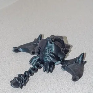 3D Printed Articulated Horned Cinderling