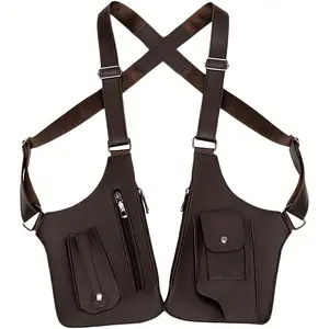 Vintage suspenders underarm crossbody bag