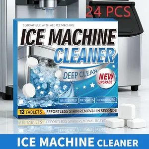 12/24/36-Pack Ice Machine Cleaning Tablets, Cleaner & Descaler; Gentle, Natural Enzyme & Plant-Based Bed Bug & Pest Spray; Citric Acid Dishwasher Descaler; Drain Opener; Diatomaceous Earth; Mop Soap.