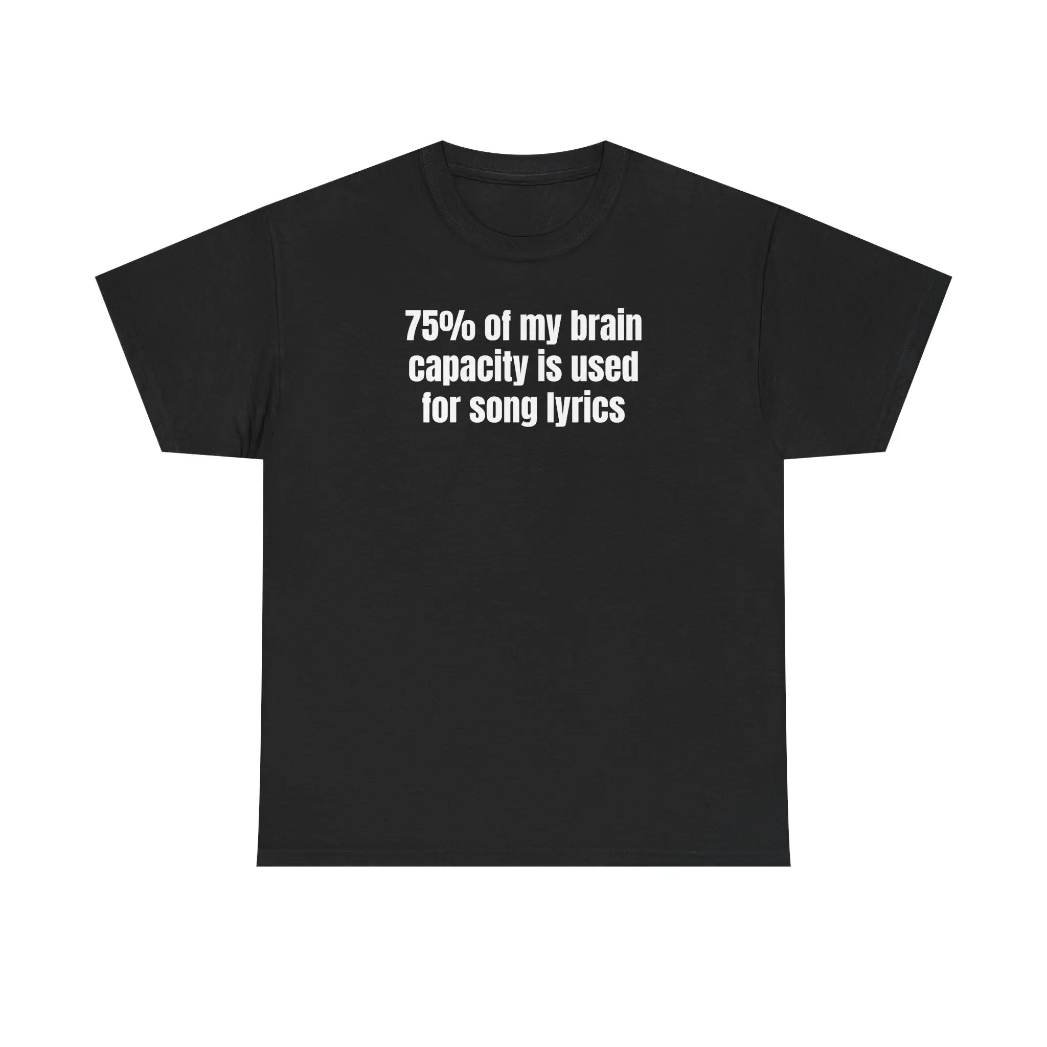 Song Lyrics Unisex Heavy Cotton Tee- Funny- Music - Lyrics - Gift for Men and Women
