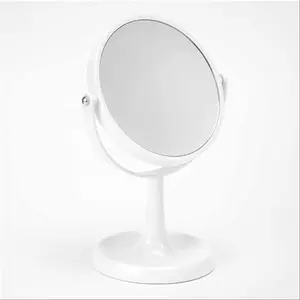 Rotatable Desktop Mirror Makeup Mirror, Dual-Sided Vanity Mirror, 360-Degree Rotating Round Mirror, No Light, with Base