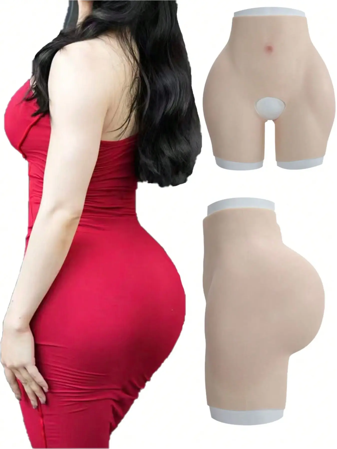 Silicone Padded Butt Lifting Shorts, Thickened Shaping Pants, Shapewear, Enhance Buttock Curve, Create Ideal Buttocks Shape, Underwear, Women, Body Shaping Panties, Faja Shapewear