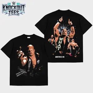 [Knockout Tees] Stone Cold Steve Austin 3:16 Premium Cotton T-Shirt, The Texas Rattlesnake Shirt, The Bionic Redneck shirt, Austin 3:16 Fans Shirt, WWE Wrestling Graphic Tee for Fans, gift for WWE fans, Gift for Boyfriends
