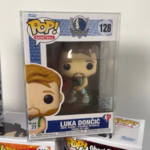 Luka Doncic Funko Pop! #128 Collectible Toy Statue - New, Fan Favorite, Iconic Design, Unique Numbering, Ready to Collect, Ideal Holiday Gift for Figurine Enthusiasts