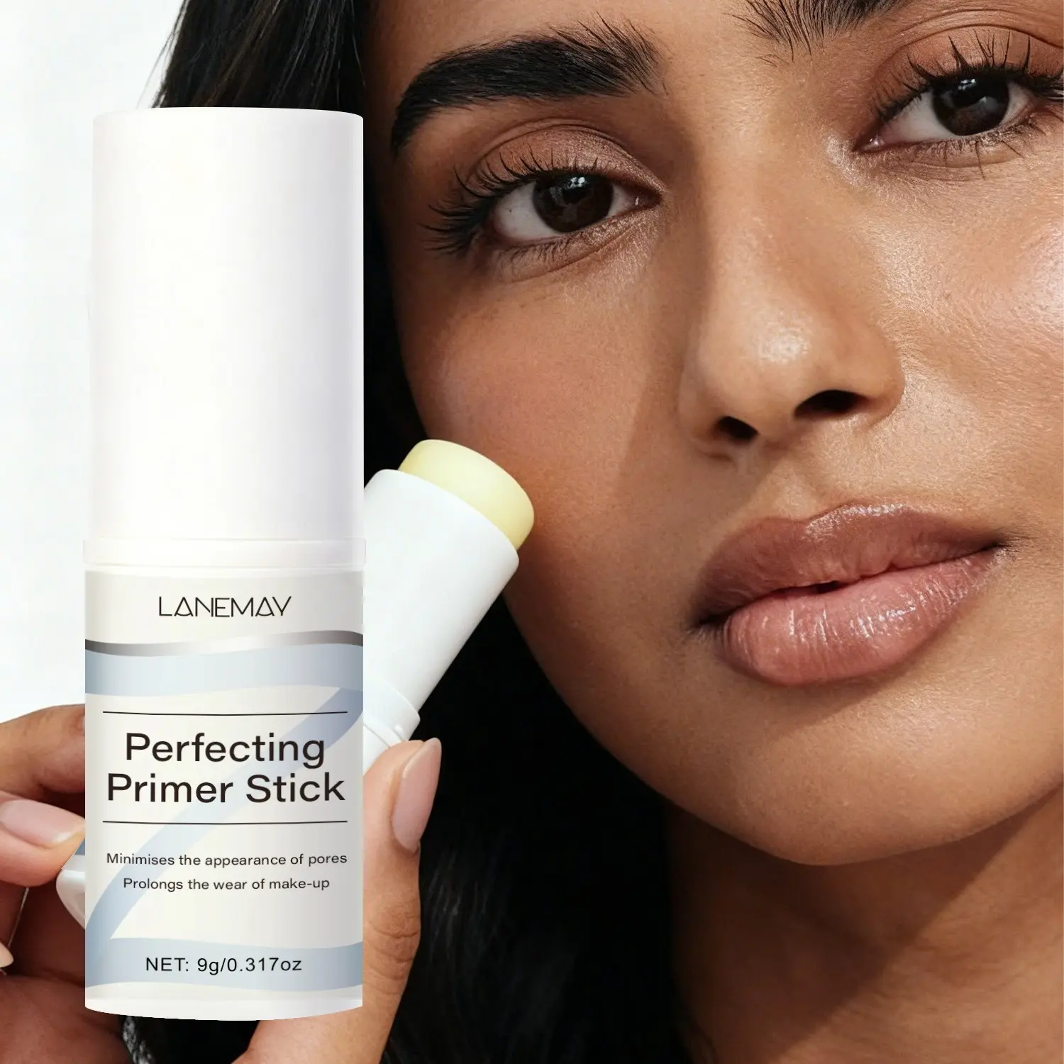 9g Invisible Pore Pre Makeup Primer Stick | Tightening Pore Appearance Blurs Pores Soft Focus Smooth Oil Control Matte Makeup Effect Containing Vitamin E Hyaluronic Acid Ceramide | One Pack