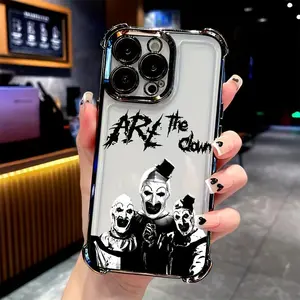 Clown Horror T-Terrifier Phone Case Suitable for iPhone 17,16,15,14,13,12,11,Pro,Max,Plus Phone Cover, Designed to Be Anti-Fall