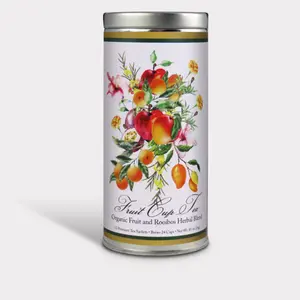 Bibis Market Organic Rosh Hashanah Fruit Cup Herbal Tea (Tall Tin)
