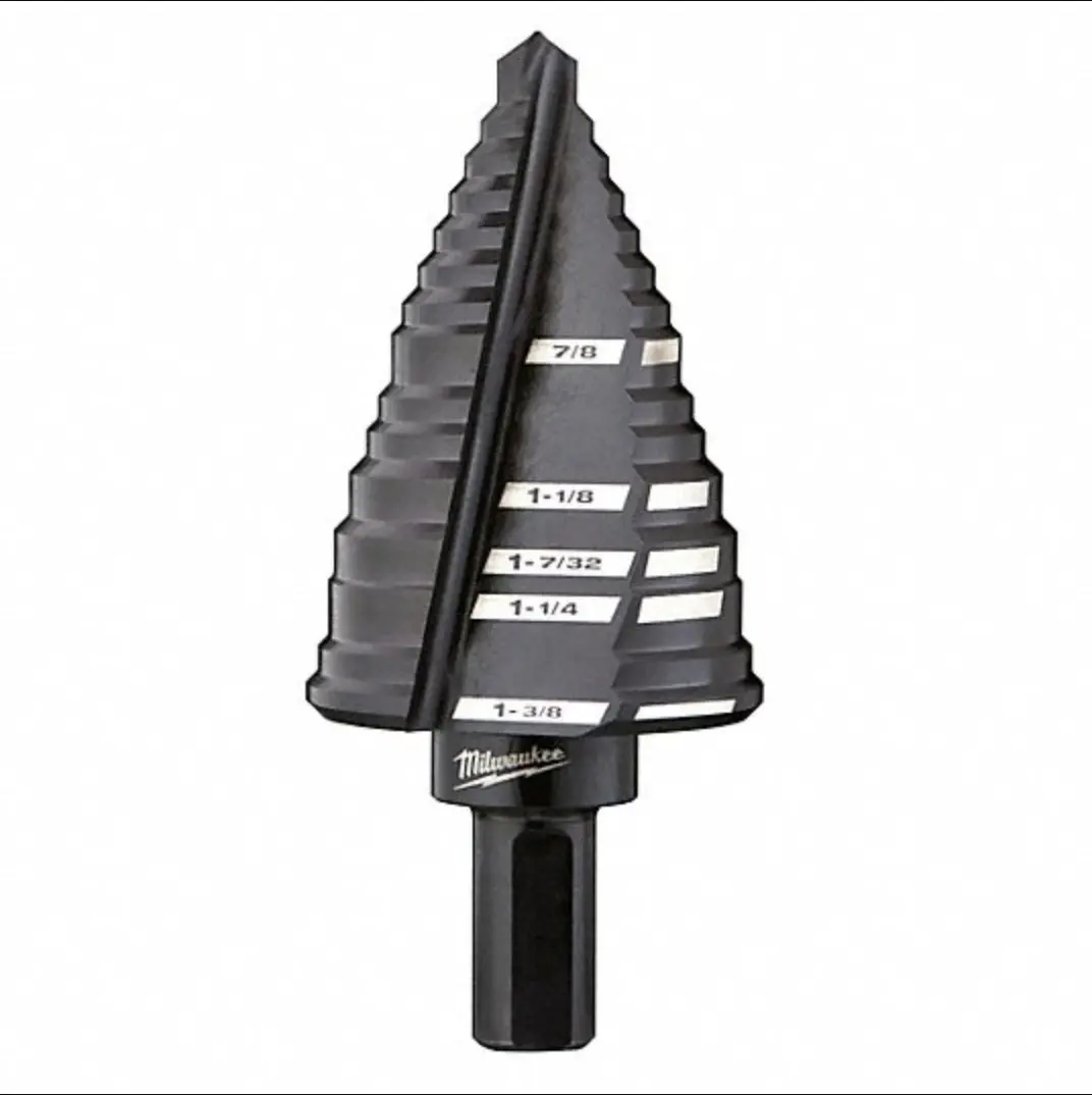 Milwaukee #1, #4, #9, #12 Black Oxide Step Drill Bit Cordless Tool Battery Power Tools