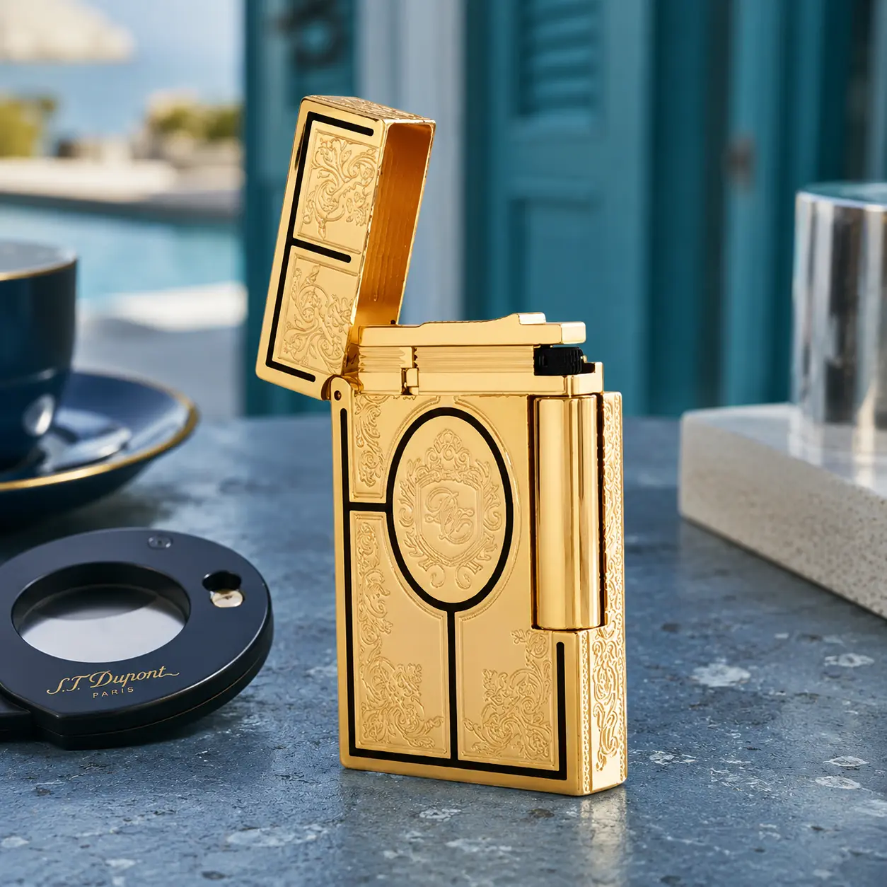 [Double Flame] DPT GOLD Second Empire Luxury Lighter (NO FUEL) 135g metal brass super gift