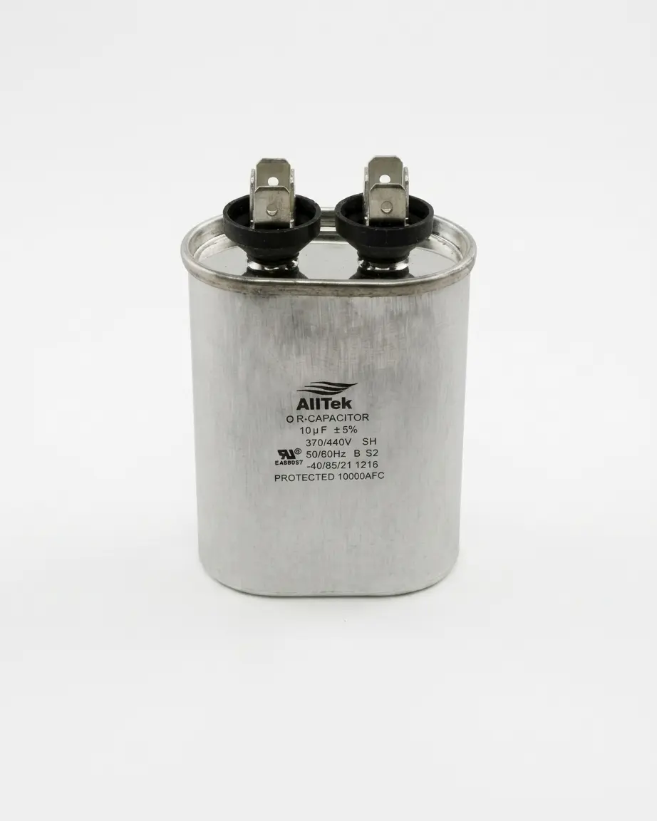 Alltek 10uf 370-440V HVAC Oval Run Capacitor Alltek 10uf 370-440V HVAC Oval Run Capacitor