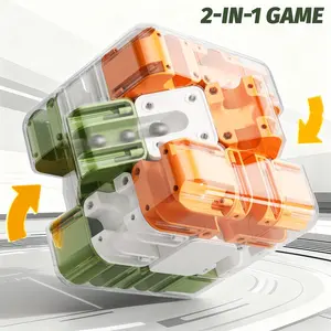 Large 3D Marble Run Maze Cube Puzzle, 3D Rolling Ball Maze Cube with Color-Matching Balls, Educational Sensory Toys, Engaging Brain Teaser Toy, Awareness Brain Training Toy for Teenagers