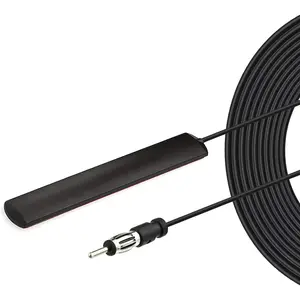 Bingfu Car Stereo FM AM Radio Antenna - Adhesive Mount Hidden Patch Antenna for Vehicle Truck SUV - HD Radio Tuner Amplifier