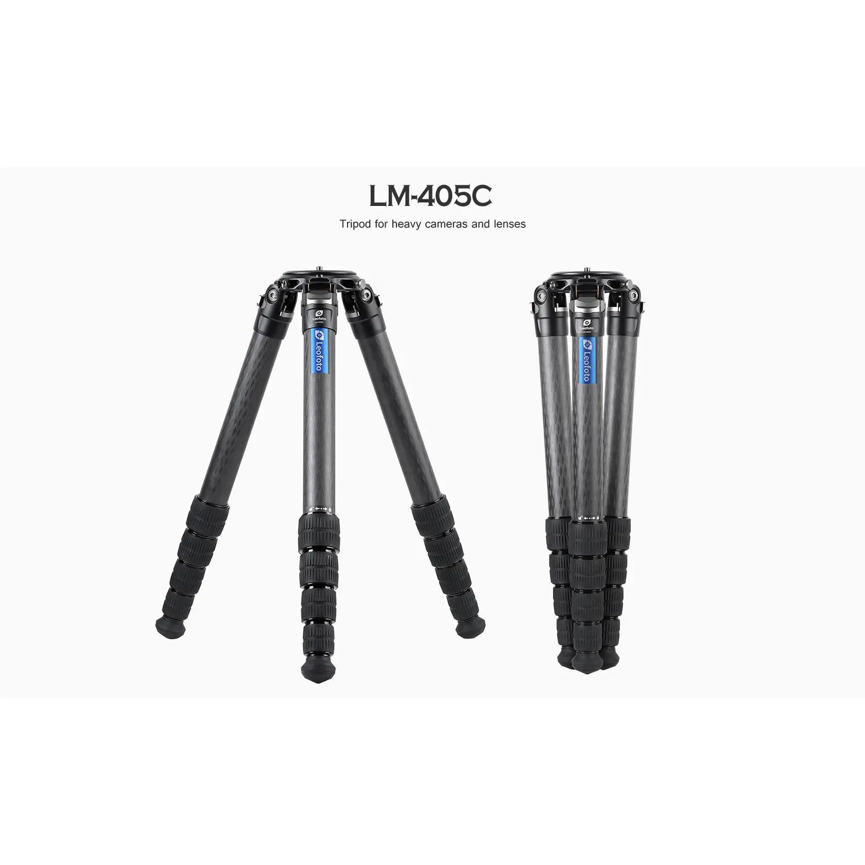Leofoto LM-405C Tripod with 100mm Video Bowl+Platform and Bag | Max Load 66 lb