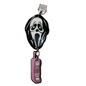 Ghostface Scream Dangle Dust Plug Charm Smartphone  Cellphone Charm Cellphone Accessory