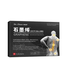 Graphene Paste Pain Relief Patches for Muscle, Joint, Back, Inflammation and Sports Pain Relief (5 patches per box)