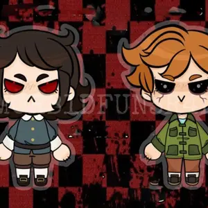 Haunted Hotel Acrylic Keychains - Abaddon & Esther Freeling