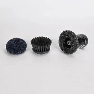 Kitchen Essential Soap Brush with 3 Replaceable Heads Efficient Hygienic Cleaning Tool for Dishes