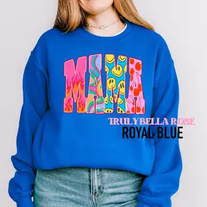 Groovy mama varsity print sweatshirt | GILDAN SWEATSHIRT |mama sweatshirt, motherhood shirt