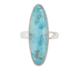 Barse Artisan Crafted Pueblo Turquoise Oval Ring