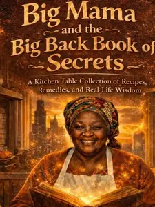 Big Mama and the Big Back Book of Secrets, Signed Author Copy, Hardcover Deluxe Bundle, Vintage Storybook Style Literature Book