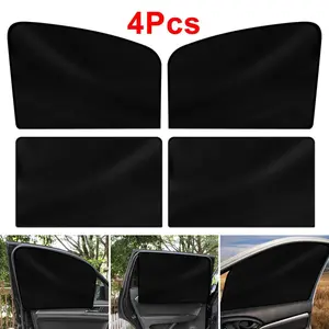Magnetic Car Side Window Sun Shades, Foldable UV Blocking Sun Visor, Heat Insulation Easy Install Auto Sunshade for Summer Travel Road Trip Camping